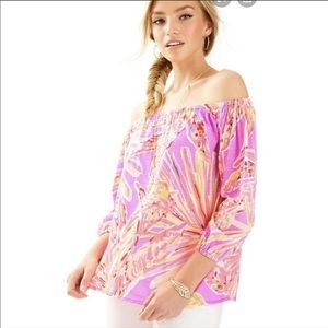Lilly Pulitzer Enna off the shoulder top